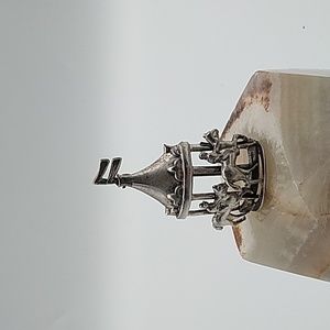 Vintage Sterling Silver Merry Go Round Brooch By Lang